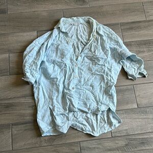 Maurie + Eve blue top